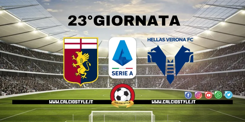 Genoa-Hellas Verona: probabili formazioni e dove vederla
