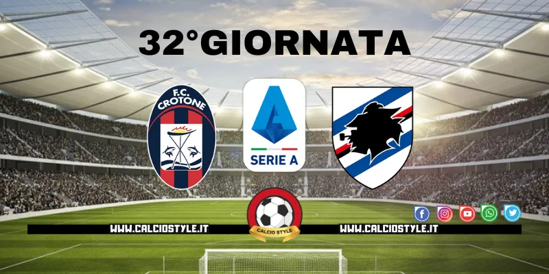 Crotone-Sampdoria: probabili formazioni e dove vederla