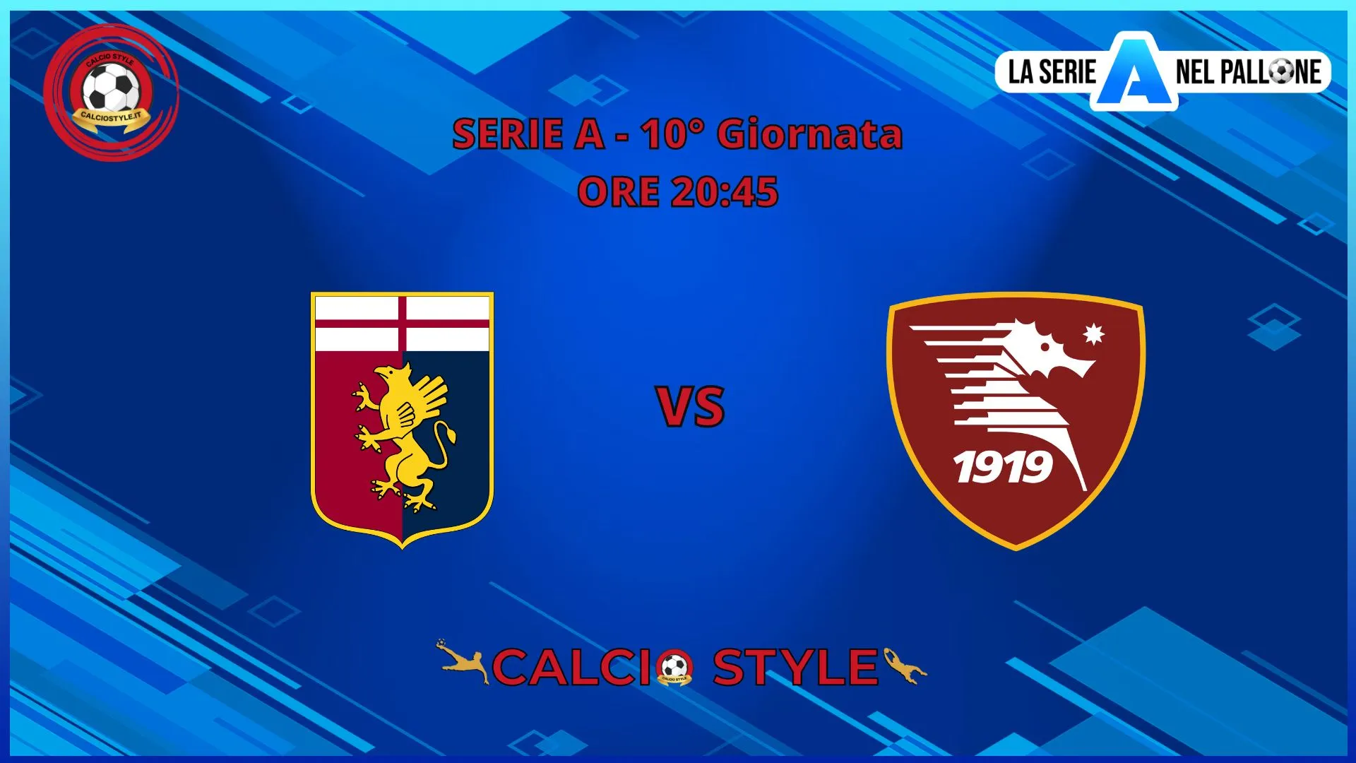 Genoa -Salernitana: probabili formazioni e dove vederla