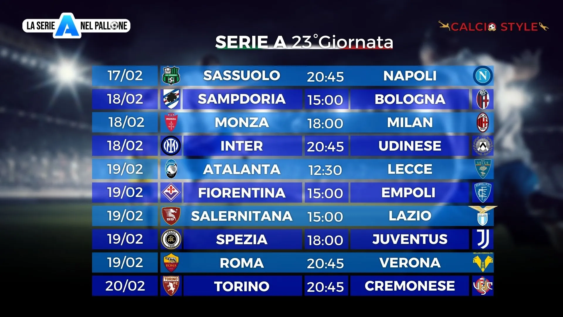 Serie A: probabili formazioni e fantaconsigli