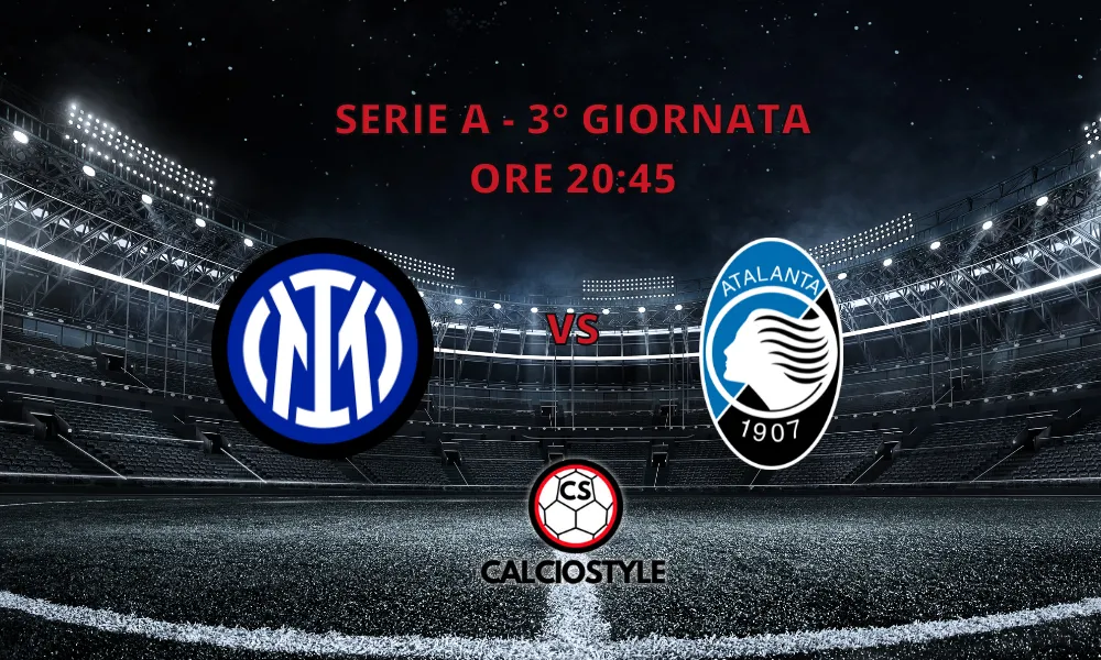 Inter-Atalanta, le formazioni ufficiali