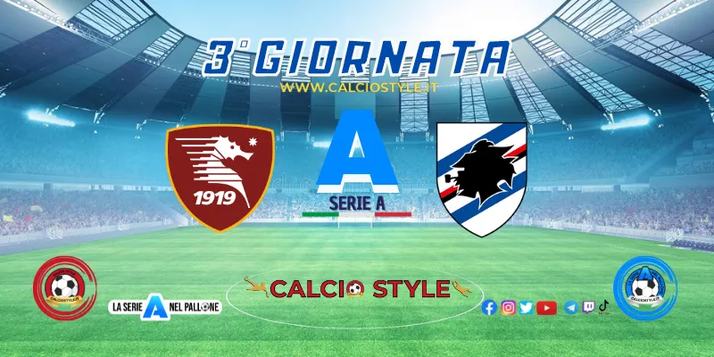 Salernitana-Sampdoria, probabili formazioni e dove vederla