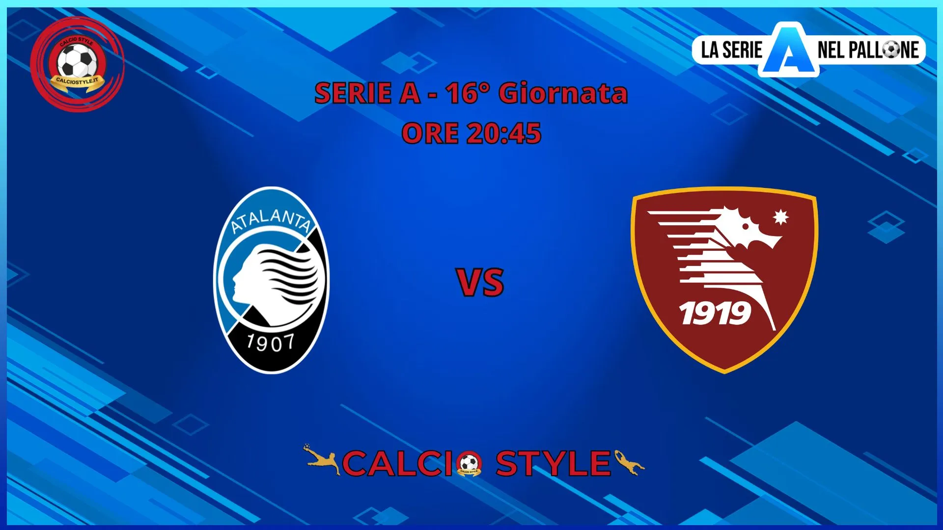 Atalanta - Salernitana: le formazioni ufficiali