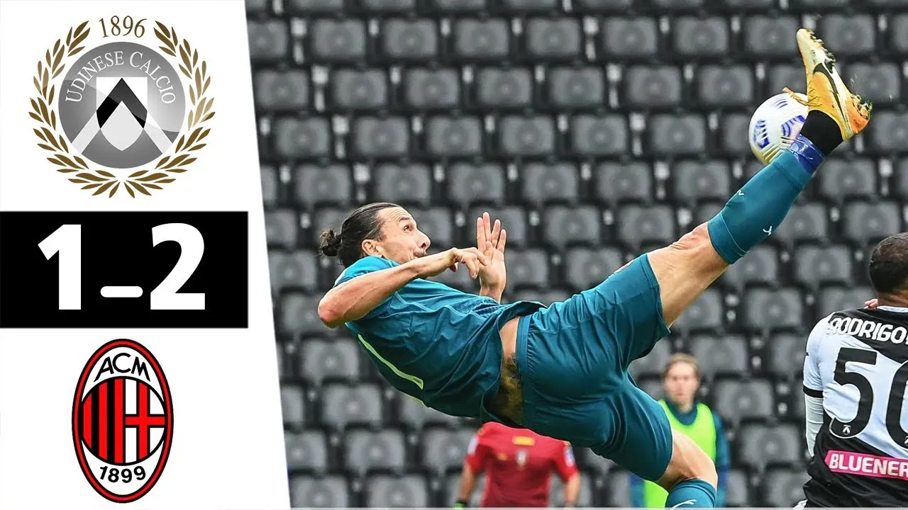 Ibra da sballo e il Milan passa ad Udine: 1-2