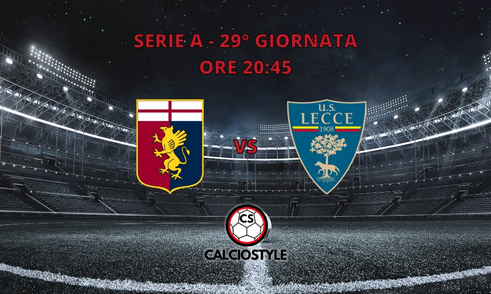 Genoa-Lecce, le formazioni ufficiali del match