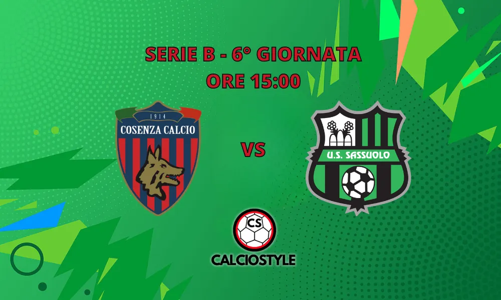 Cosenza-Sassuolo, le probabili formazioni e dove vederla