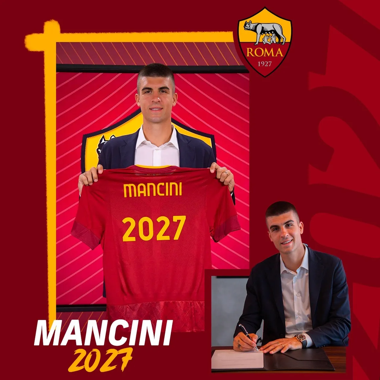 Ultim'ora, Roma: Mancini rinnova con i giallorossi