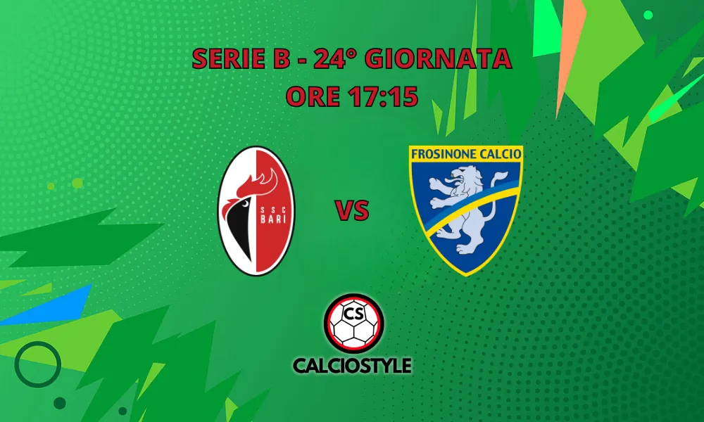 Bari-Frosinone, probabili formazioni e dove vederla