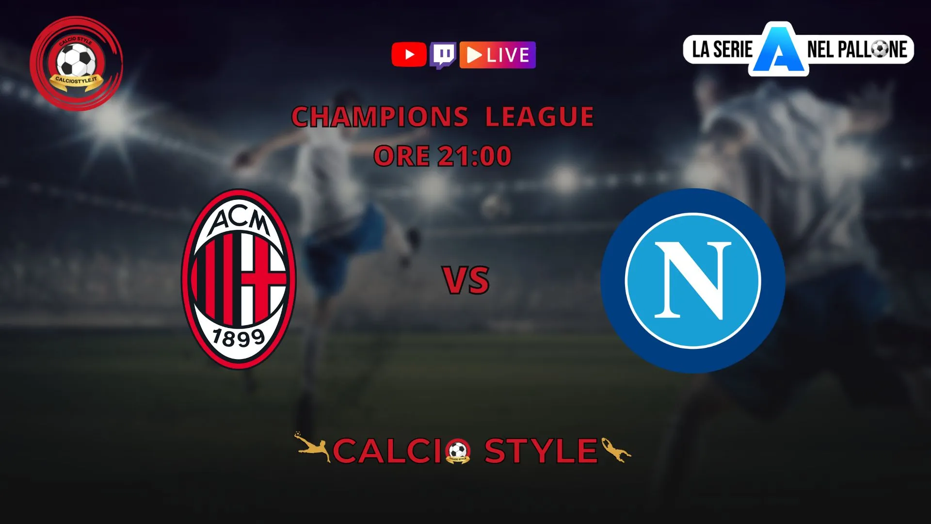Milan-Napoli, le ufficiali di Champions League