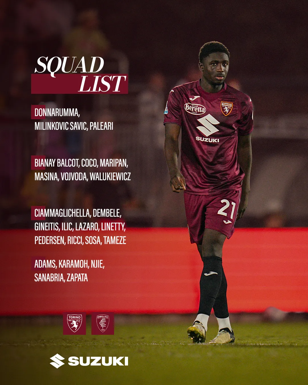 torino convocati
