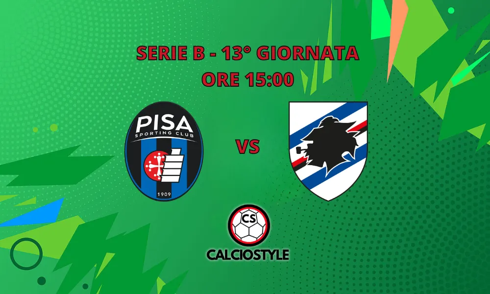 Pisa-Sampdoria, probabili formazioni e dove vederla