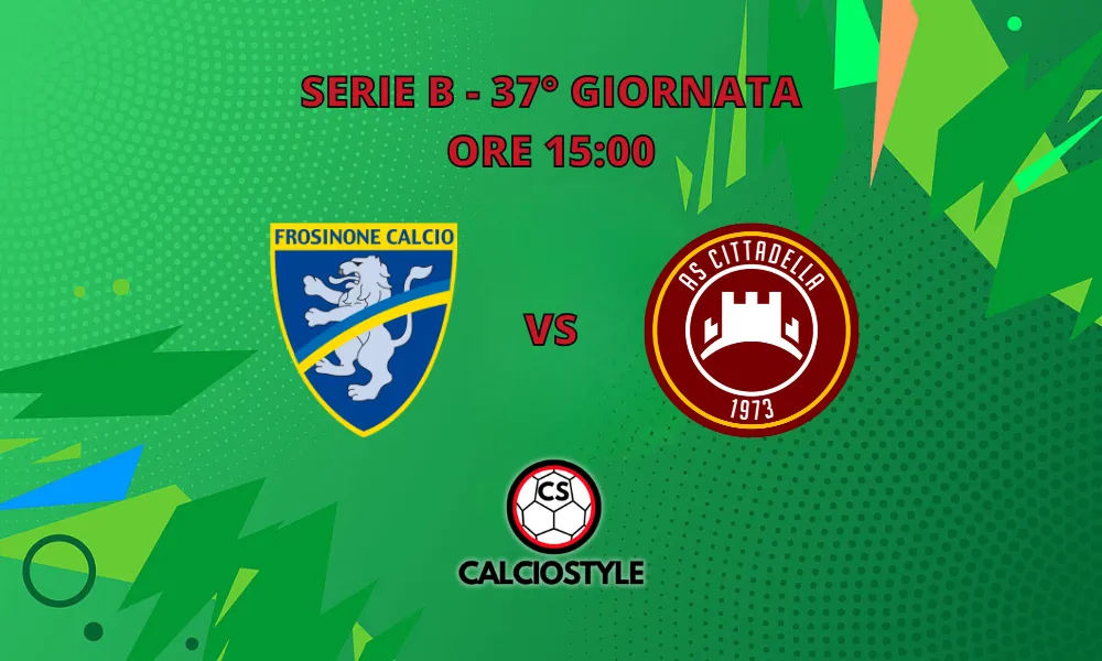 Frosinone-Cittadella: probabili formazioni e dove vederla