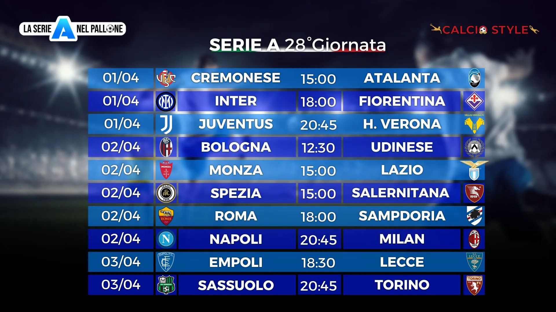 Serie A: probabili formazioni e fantaconsigli