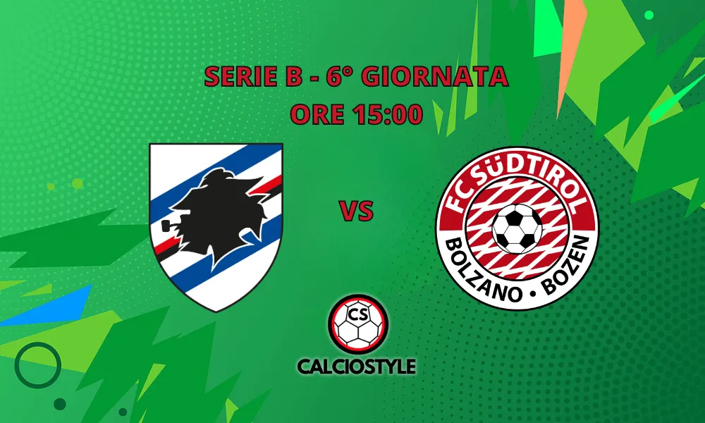 Sampdoria-Sudtirol, le probabili formazioni e dove vederla