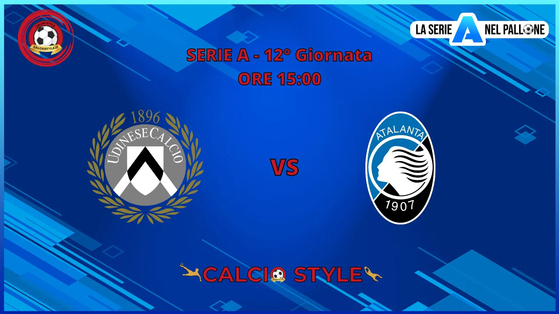Udinese - Atalanta: formazioni ufficiali