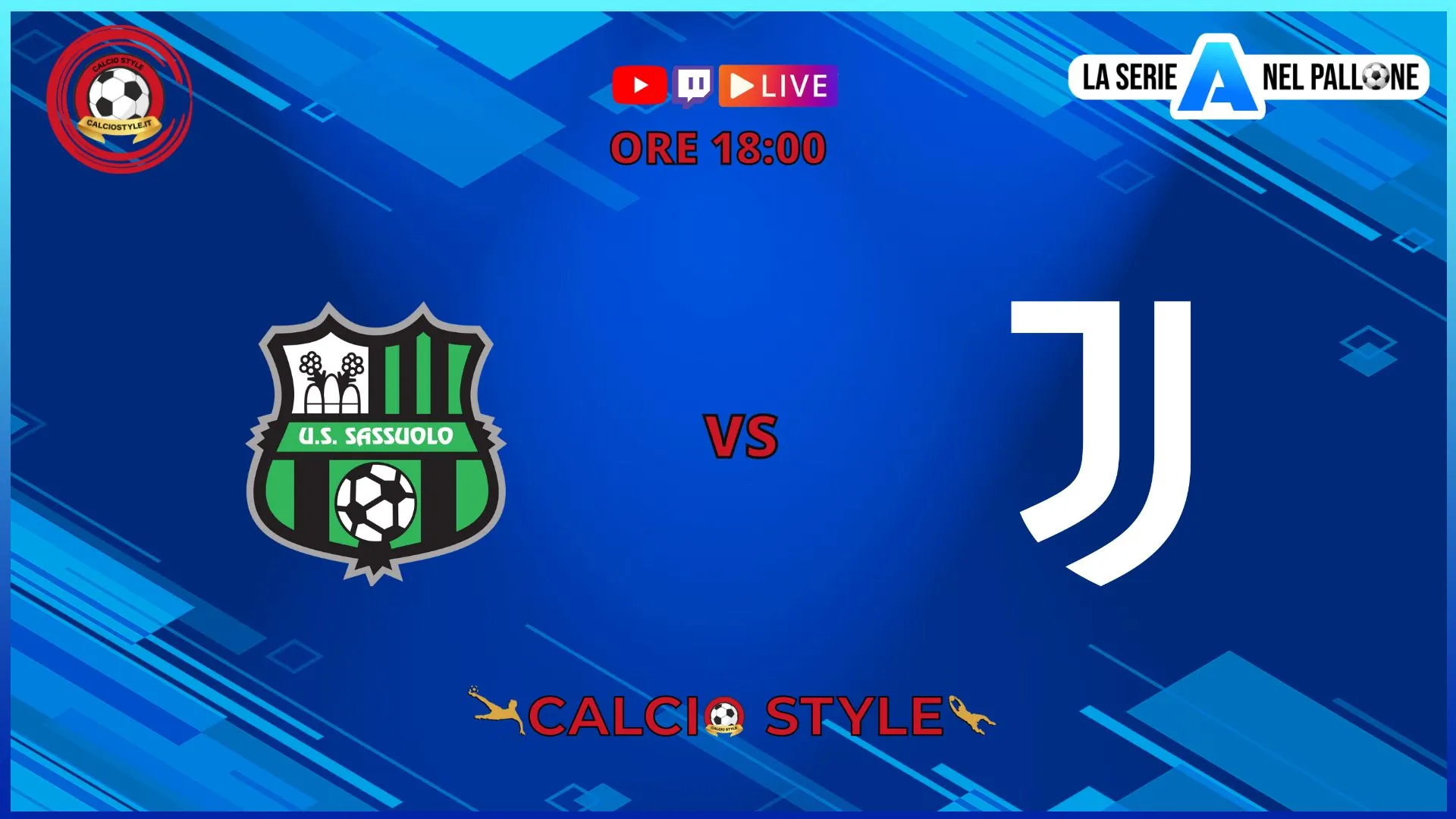 Sassuolo-Juventus : probabili formazioni e dove vederla
