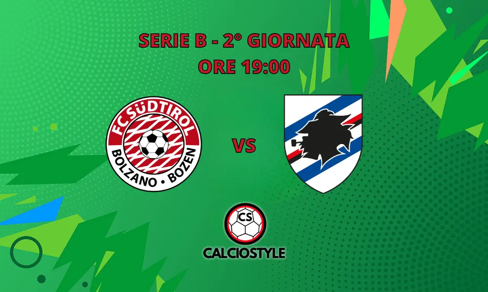 Sudtirol-Sampdoria, probabili formazioni e dove vederla