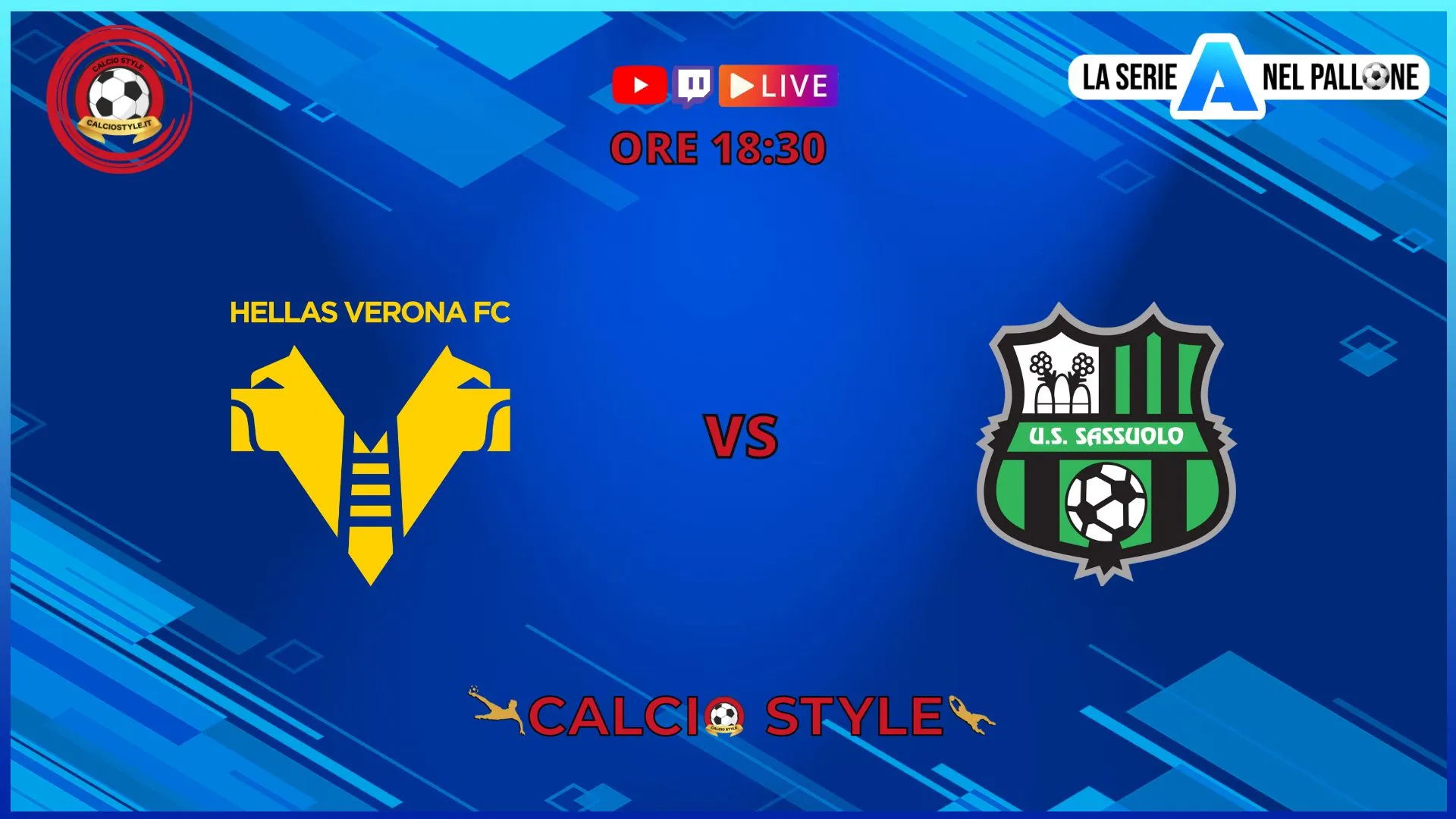 Hellas Verona-Sassuolo, le formazioni ufficiali