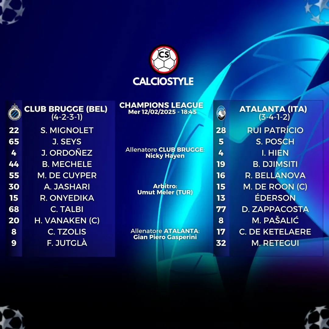 Club Brugge-Atalanta