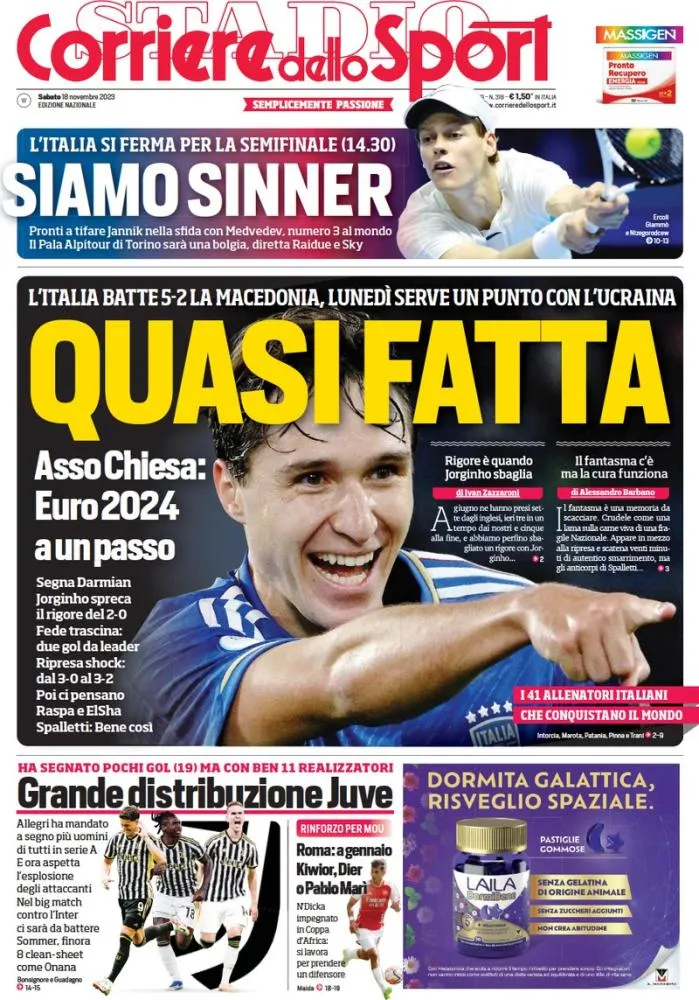 Euro2024, Italia - Macedonia del Nord: vittoria sofferta ma meritata