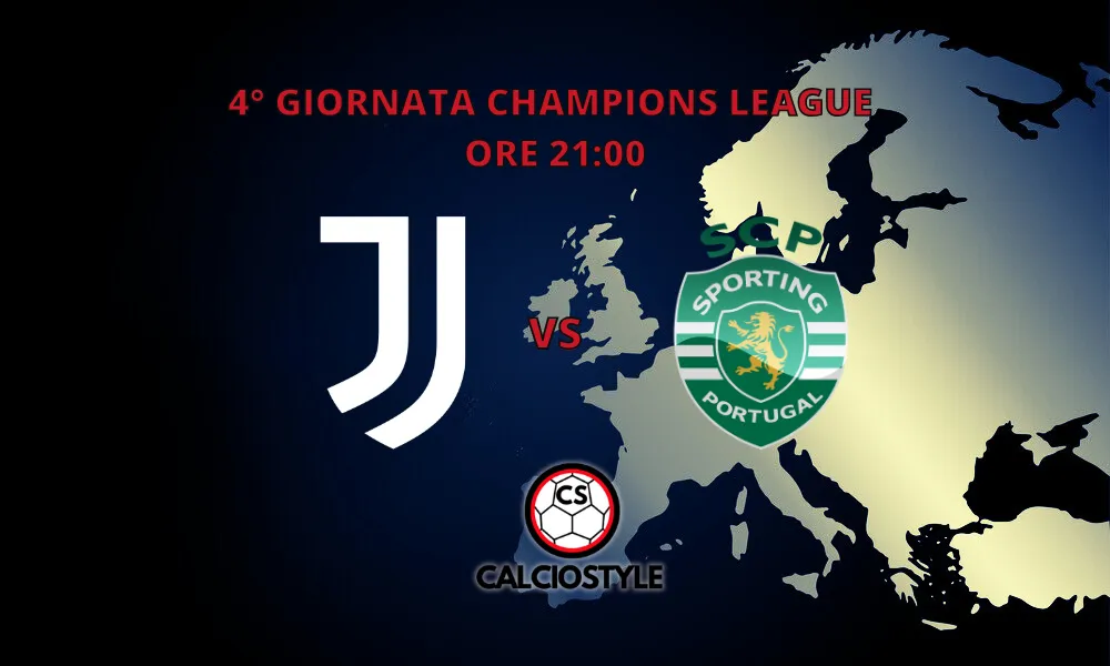 Juventus-Sporting Lisbona, le formazioni ufficiali