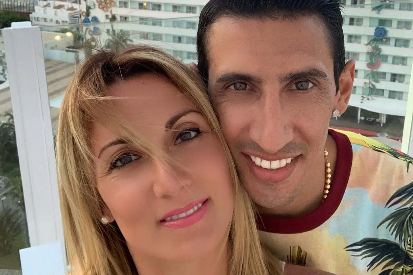 Di Maria e la moglie Jorgelina