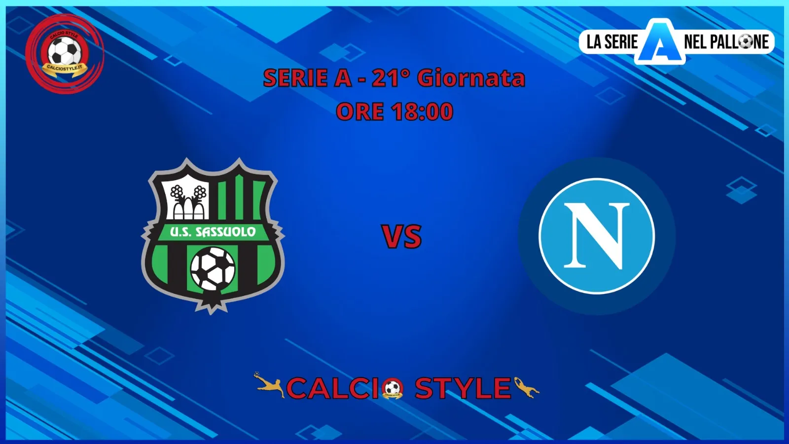 Sassuolo-Napoli: probabili formazioni e dove vederla