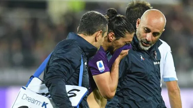 Fiorentina, Caceres lesione di primo grado al bicipite femorale