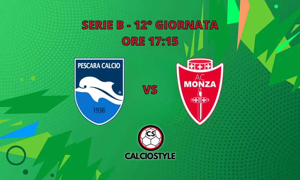 Pescara-Monza, probabili formazioni e dove vederla
