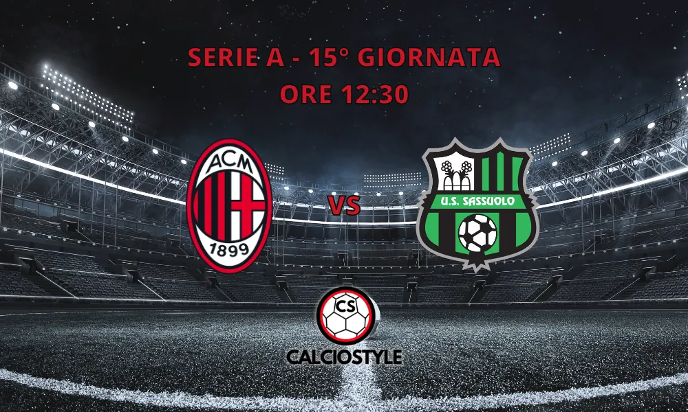 Milan-Sassuolo, probabili formazioni e dove vederla