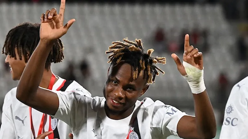 Milan, Chukwueze col botto contro il Novara