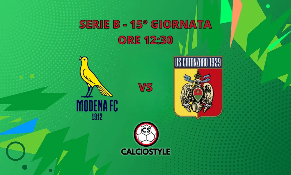 Modena-Catanzaro, probabili formazioni e dove vederla