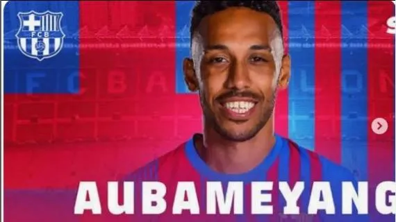 Barcellona: depositato in Lega il contratto di Aubameyang