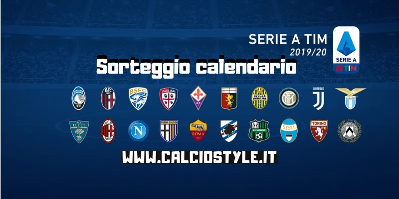 Serie A 2019-20, sorteggio calendario il 29 o 30 luglio