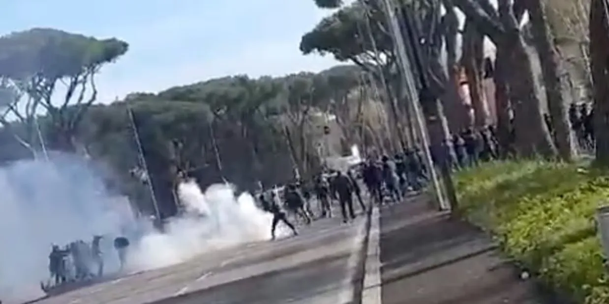 Roma-Lazio, alta tensione: arrestato un romanista