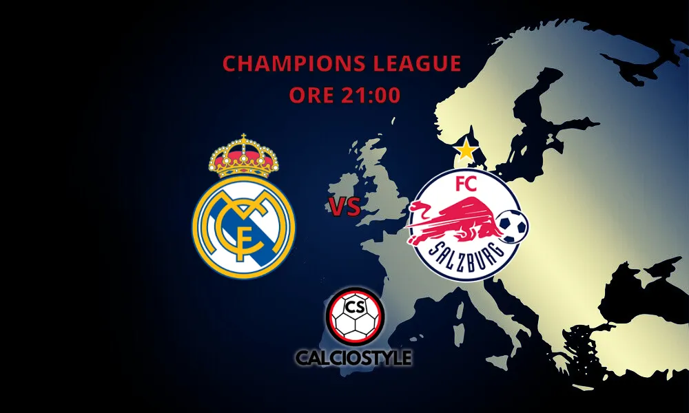 Real Madrid-Salisburgo: probabili formazioni e dove vederla