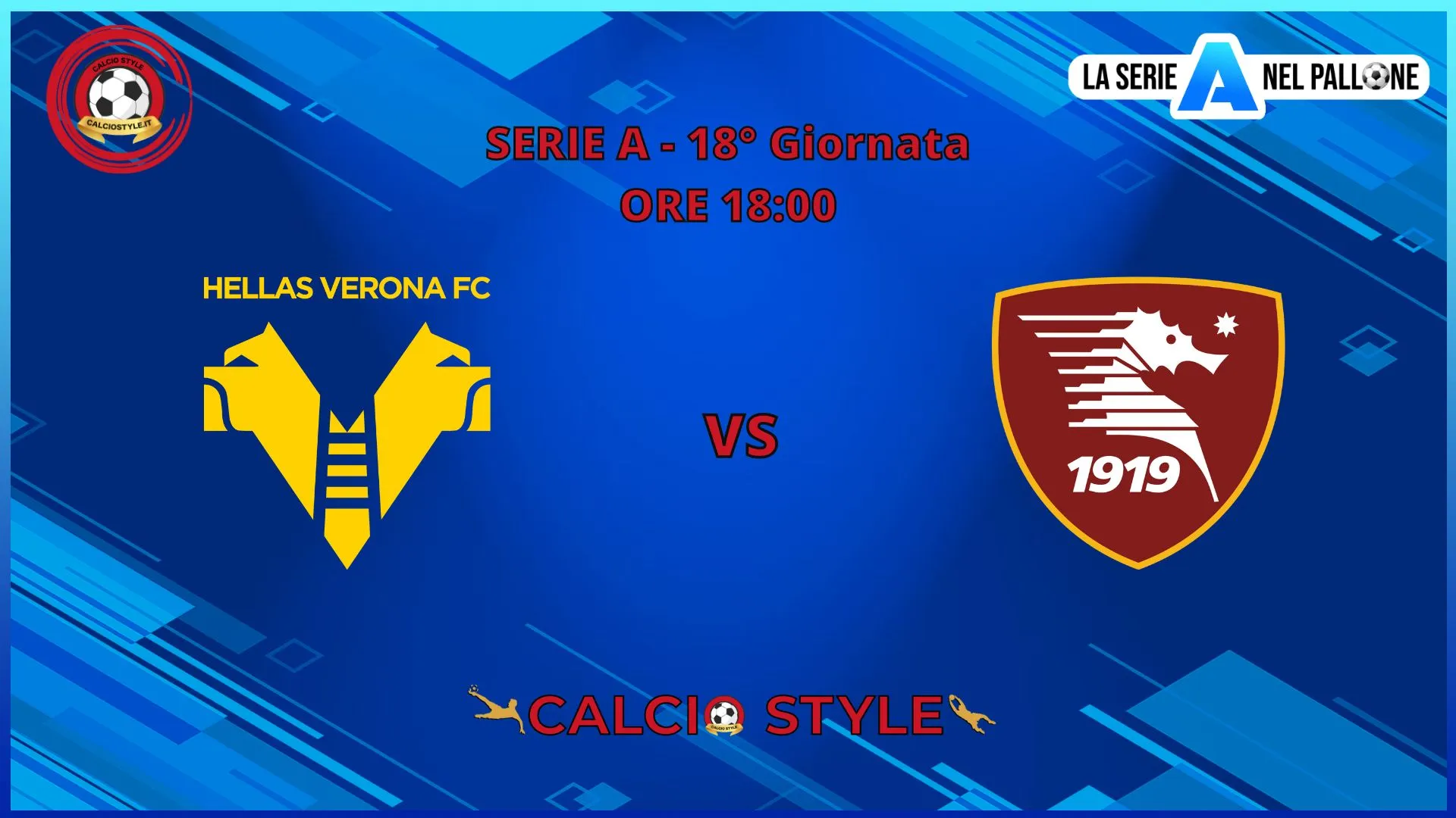 Hellas Verona - Salernitana : probabili formazioni e dove vederla