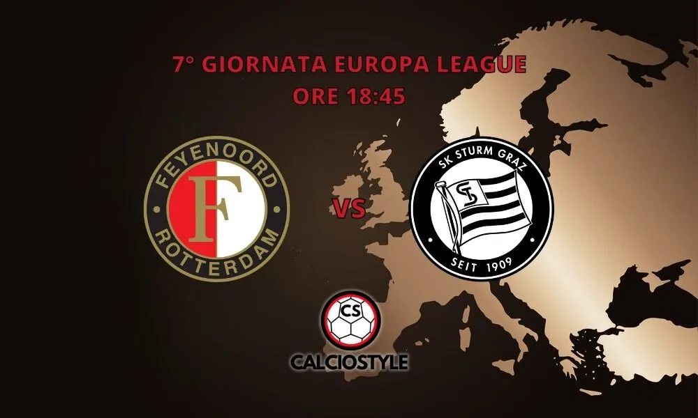 Feyenoord-Sturm Graz: probabili formazioni e dove vederla