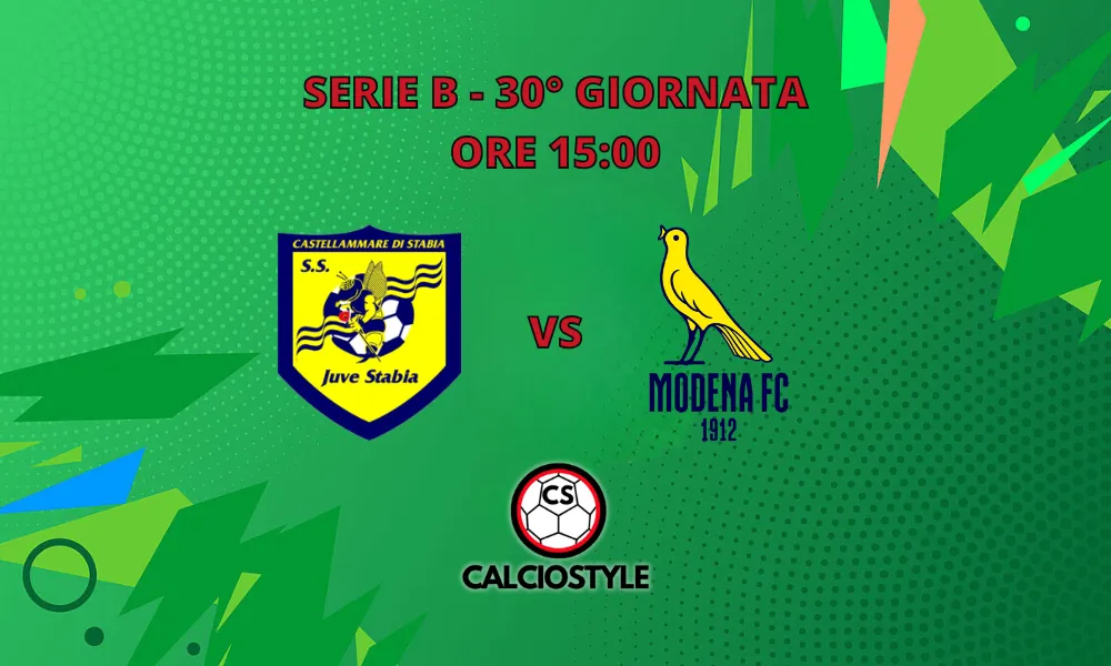 Juve Stabia-Modena, probabili formazioni e dove vederla