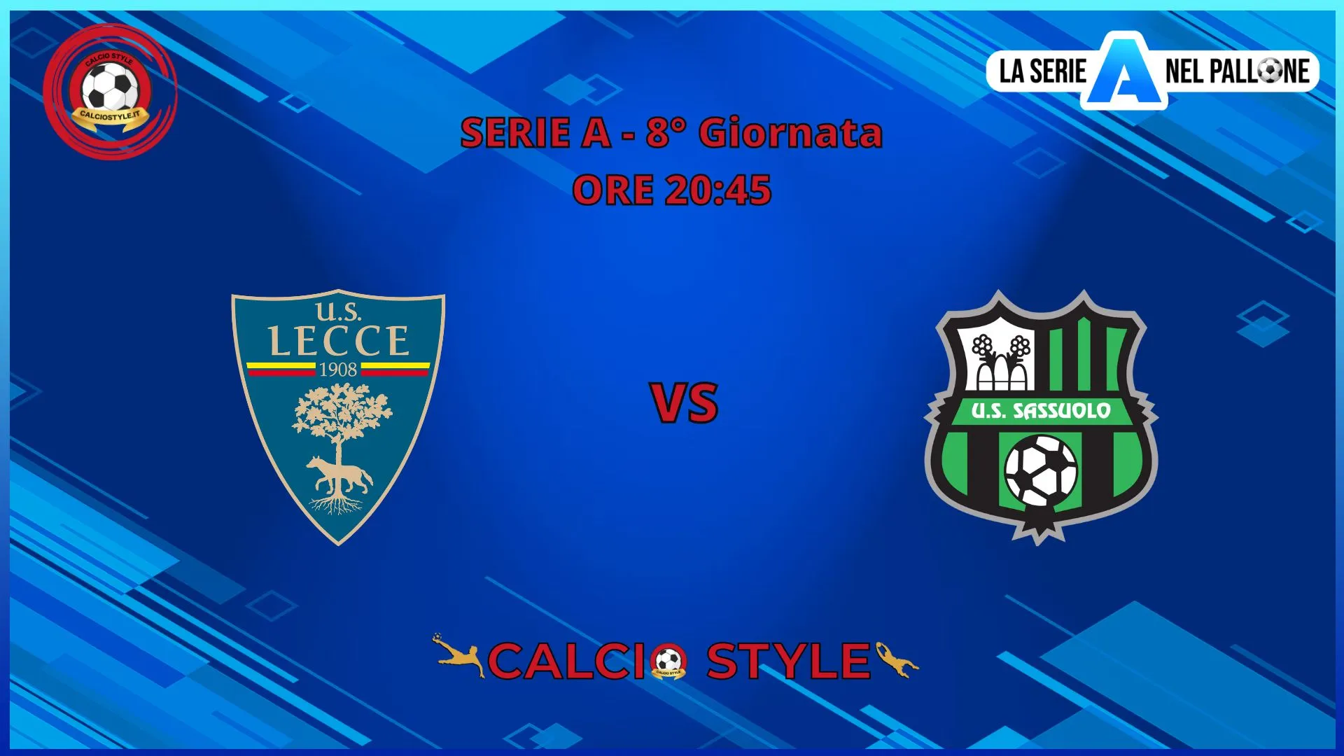 Lecce - Sassuolo: probabili formazioni e dove vederla