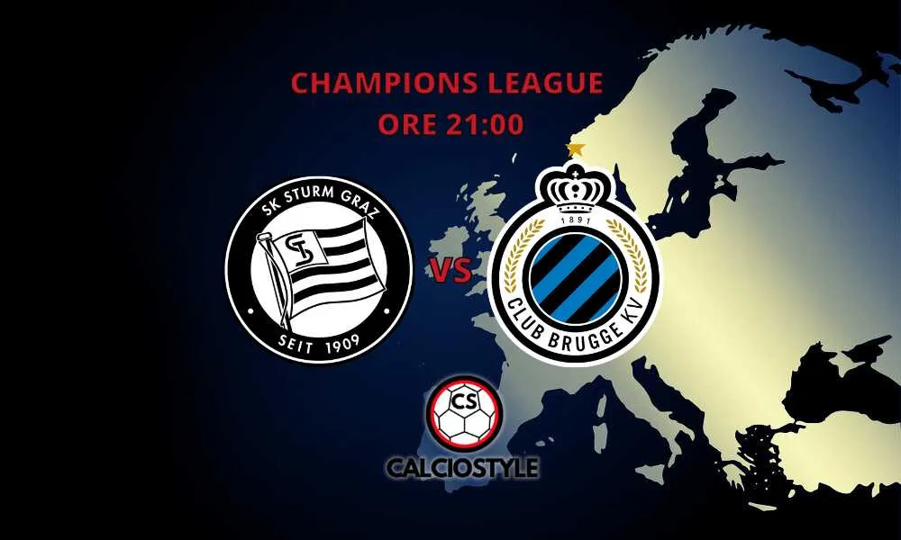 Sturm Graz-Club Brugge, le probabili formazioni e dove vederla
