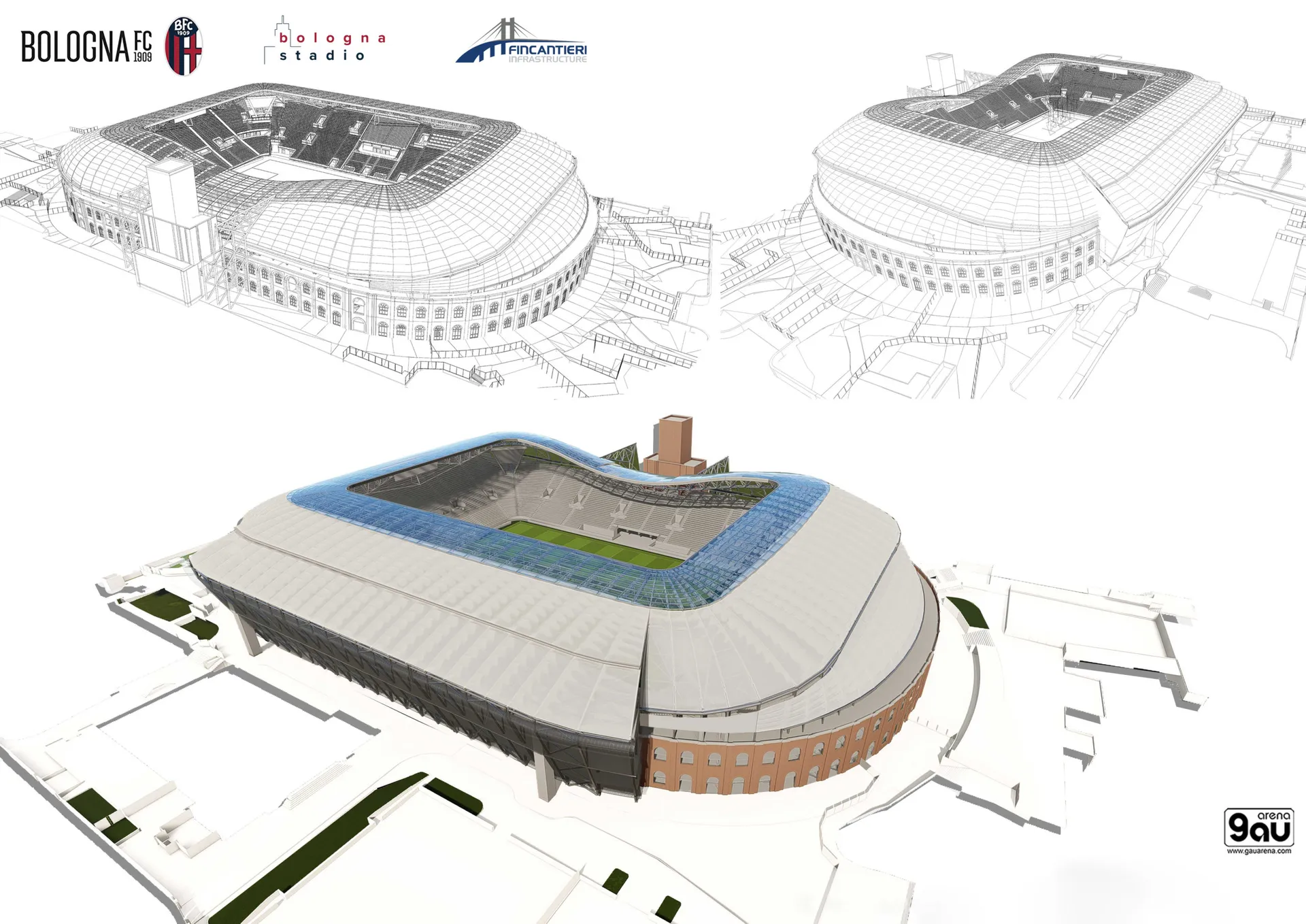 Bologna, accordo con Fincantieri per il restyling del Dall’Ara