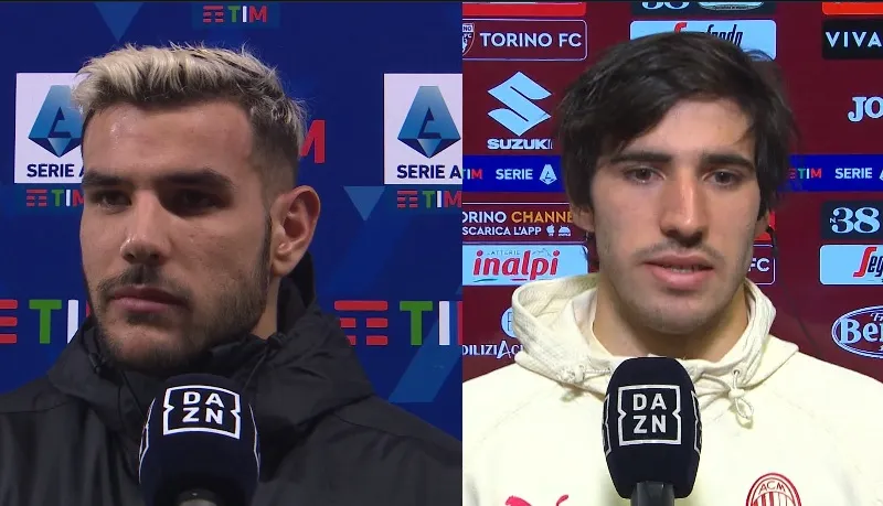 Milan, dopo Torino: Tonali deluso ed Hernández al veleno