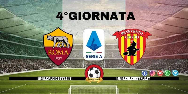 Roma-Benevento: probabili formazioni e dove vederla