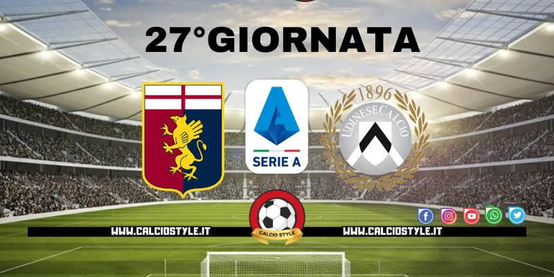 Genoa-Udinese: probabili formazioni e dove vederla