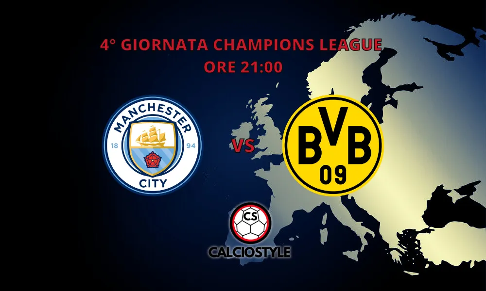 Manchester City-Borussia Dortmund, le probabili formazioni