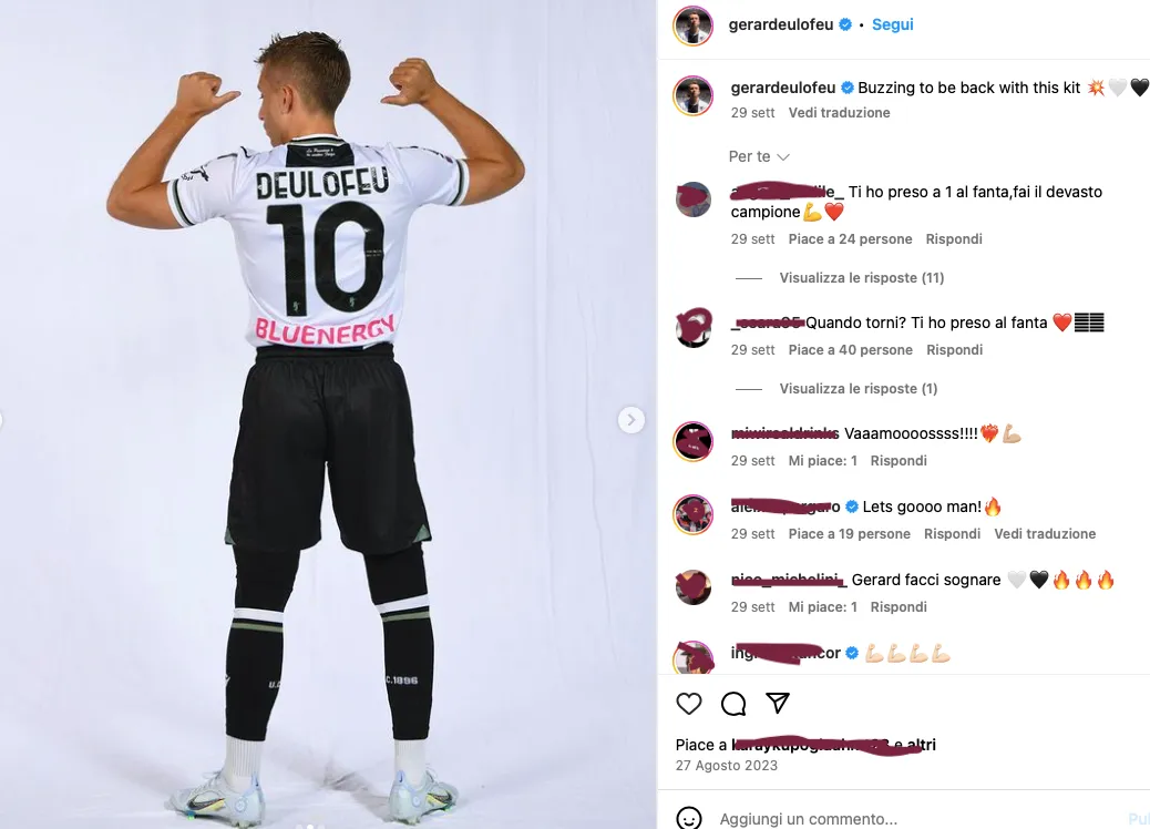 Udinese, Deulofeu
