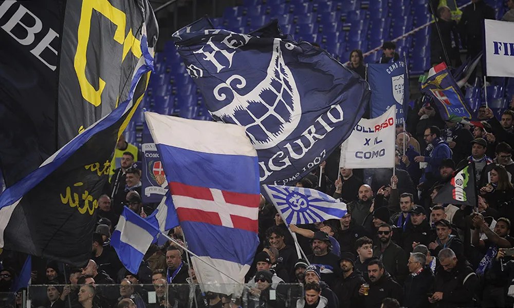 Como, il tifo protesta per il match con il Milan a Perth