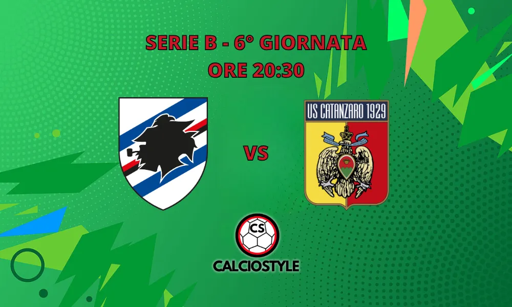Sampdoria-Catanzaro: probabili formazioni e dove vederla