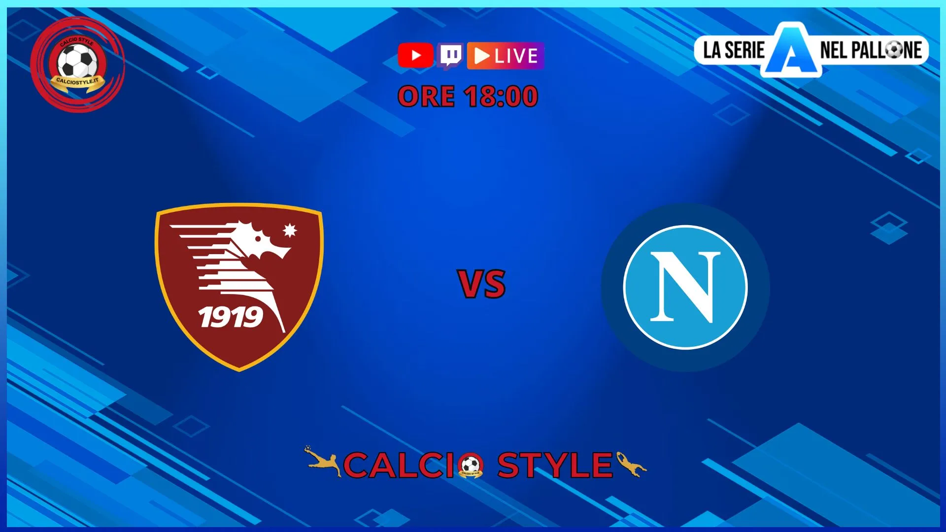 Salernitana-Napoli, le formazioni ufficiali